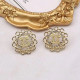 Gold Fashion Simplicity Solid Patchwork Earrings