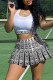 White Sexy Casual Print Patchwork O Neck Sleeveless Two Pieces