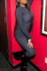 Black Fashion Street Letter Patchwork O Neck Jumpsuits