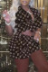 Brown Fashion Casual Print Patchwork Turndown Collar Short Sleeve Two Pieces