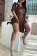 Coffee Casual Print Patchwork V Neck Short Sleeve Two Pieces