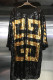 Black Gold Fashion Casual Patchwork Sequins O Neck Straight Dresses