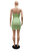 Red Fashion Sexy Solid See-through Backless Spaghetti Strap Sleeveless Dress Dresses