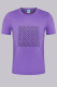 Purple Fashion Street Print Letter O Neck T-Shirts
