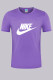 Purple Fashion Casual Print Letter O Neck T-Shirts