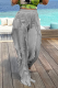Grey Casual Solid Tassel Loose Mid Waist Wide Leg Solid Color Bottoms