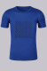 Royal Blue Fashion Street Print Letter O Neck T-Shirts