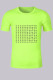 Fluorescent Green Fashion Casual Print Letter O Neck T-Shirts