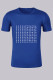 Royal Blue Fashion Casual Print Letter O Neck T-Shirts