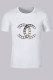 White Fashion Casual Print Letter O Neck T-Shirts