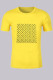 Yellow Fashion Street Print Letter O Neck T-Shirts