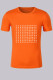Orange Fashion Casual Print Letter O Neck T-Shirts
