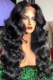 Black Fashion Casual Solid Patchwork Wigs