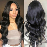 Black Fashion Casual Solid Patchwork Wigs
