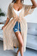 Orange Casual Print Bandage Patchwork Swimwears Cover Up