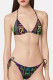Multi-color Fashion Sexy Print Frenulum Swimwears