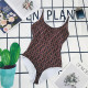 White Fashion Sexy Letter Patchwork Backless Swimwears