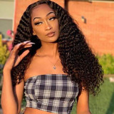 Black Fashion Casual Solid Patchwork Wigs