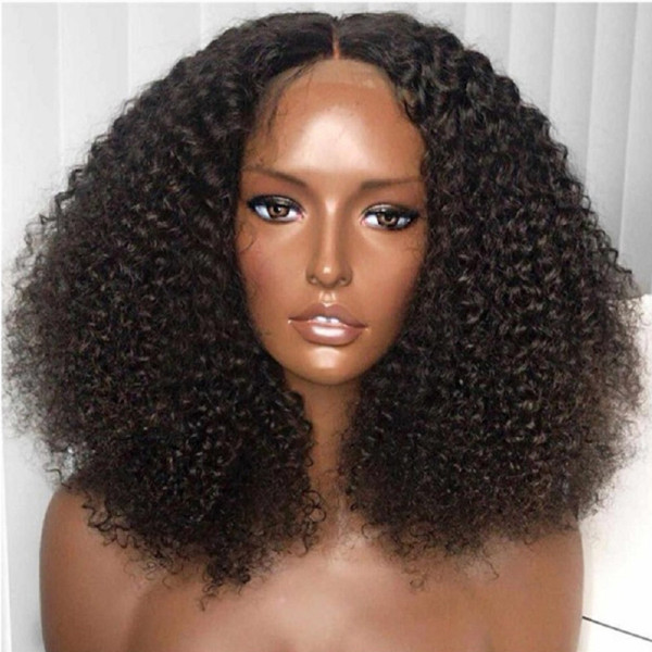 Black Fashion Casual Solid Patchwork Wigs