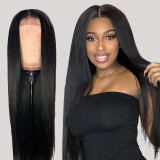 Black Fashion Casual Solid Patchwork Wigs