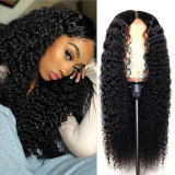 Black Fashion Casual Solid Patchwork Wigs