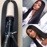 Black Fashion Casual Solid Patchwork Wigs