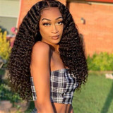 Black Fashion Casual Solid Patchwork Wigs