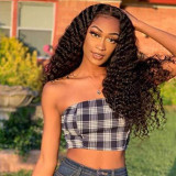 Black Fashion Casual Solid Patchwork Wigs