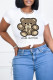 White Fashion Casual Print Letter O Neck T-Shirts
