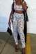 White Fashion Sexy Solid See-through U Neck Sleeveless Two Pieces