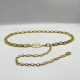 Gold Fashion Street Patchwork Letter Waist Chain