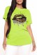 Fruit Green Fashion Casual Lips Printed Basic O Neck T-Shirts