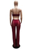 Blue Fashion Sexy Solid See-through Backless Spaghetti Strap Skinny Jumpsuits