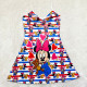 Multi-color Fashion Living Character Patchwork Spaghetti Strap A Line Dresses
