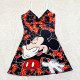 Orange Fashion Living Character Patchwork Spaghetti Strap A Line Dresses
