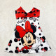 Red White Fashion Living Character Patchwork Spaghetti Strap A Line Dresses