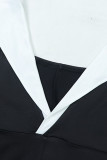 Black Sexy Solid Patchwork Halter Boot Cut Jumpsuits