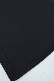 Black Sexy Solid Patchwork Halter Boot Cut Jumpsuits