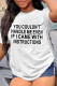 White Fashion Casual Letter Print Basic O Neck T-Shirts