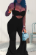 Black Fashion Solid Hollowed Out Spaghetti Strap Sleeveless Two Pieces