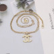 Gold Fashion Street Solid Chains Necklaces