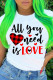 Red Black Fashion Casual Print Basic O Neck T-Shirts