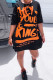 Black Casual Print Patchwork O Neck Straight Dresses