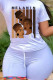 Brown Fashion Casual Print Basic O Neck T-Shirts