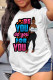 Powder Blue Fashion Casual Print Basic O Neck T-Shirts
