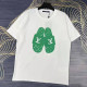 White Fashion Casual Print Letter O Neck T-Shirts