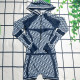 Blue Fashion Sexy Print Letter Swimwears