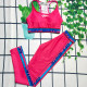 Rose Red Fashion Sexy Print Patchwork Letter Swimwears