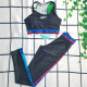 Black Fashion Sexy Print Patchwork Letter Swimwears