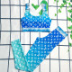 Blue Fashion Sexy Print Letter Swimwears